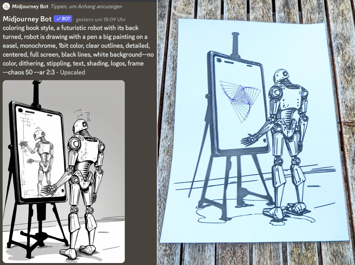 From AI art to Pen Plot Art